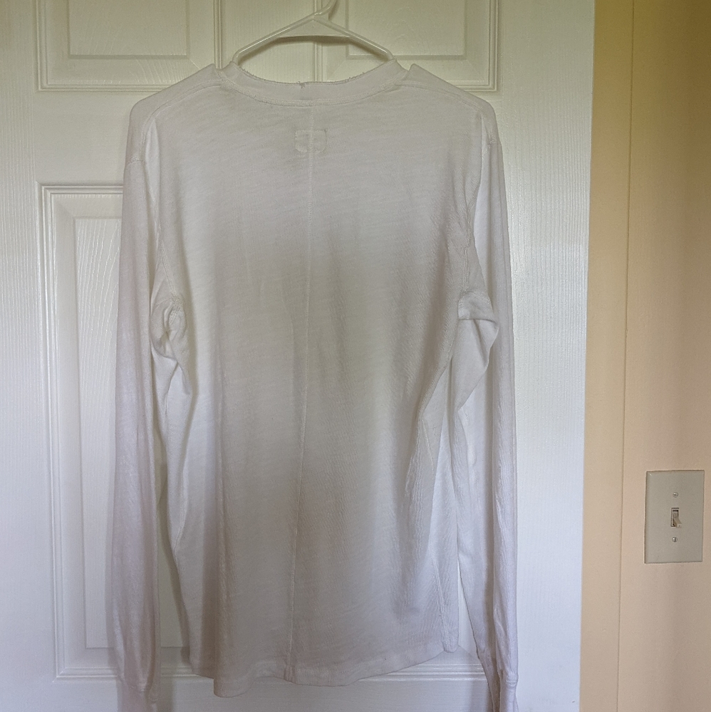 Rag and bone white cotton Henley - Size M